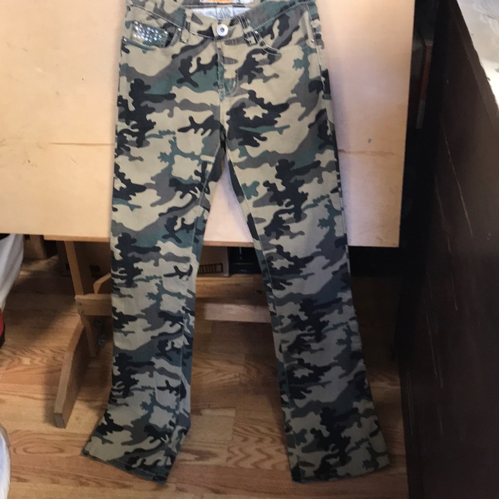 Army Print Pants